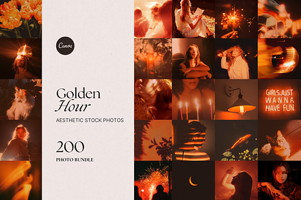 Golden Hour Stock Photo Bundle, a Beauty & Fashion Photo by The Flossy Finch