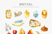 Spicy Fall herbs & berries, a Decorative Illustration by Volha Studio (Thumbnail 7 of 9)