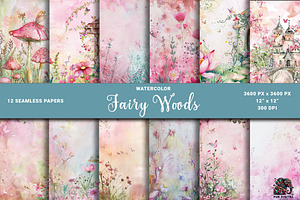 Soft Pink Fairy Woods Backgrounds