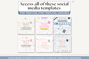 Mental health bundle Canva template, a Social Media Template by Cate Creates (Thumbnail 2 of 12)