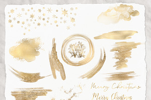 Watercolor Christmas Borders, Xmas