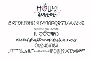 Holly Kissed - Cute script font, a Handwritten Font by BitongType (Thumbnail 10 of 10)