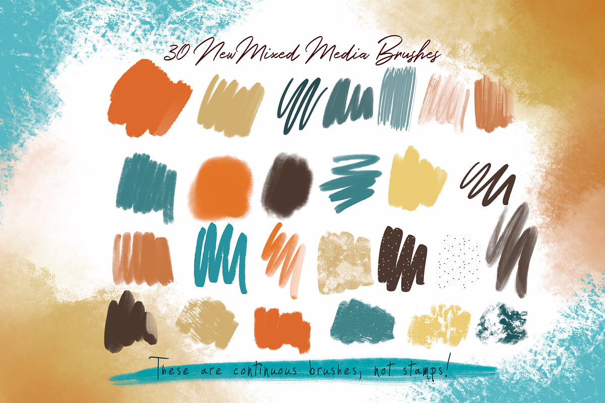 Mega Massive Mixed Media Procreate, a Brushes & More by DeloresArt (Photo 5 of 15)