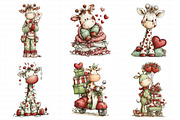Valentine Giraffe Clipart, an Illustration by Daily.Designs (Thumbnail 4 of 7)