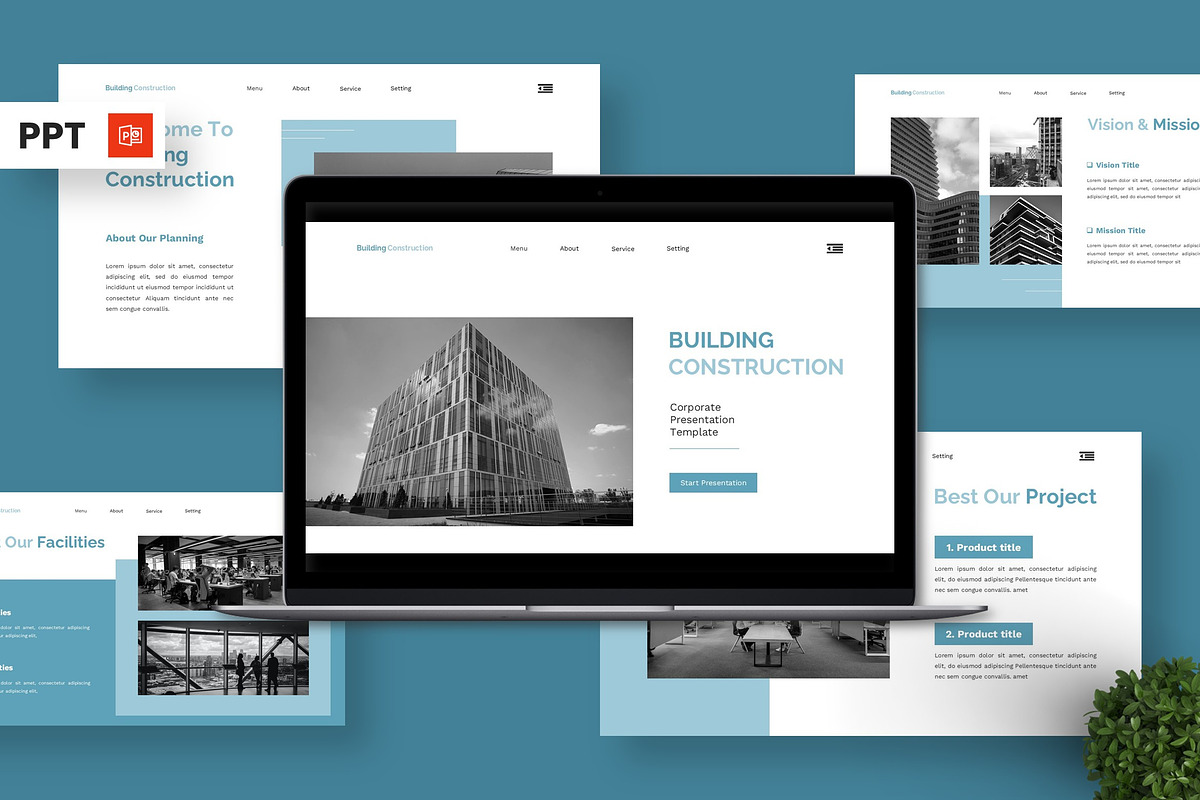 Building Contruction - Corporate PPT, a Presentation Template by Deepslide Studio (Photo 1 of 4)