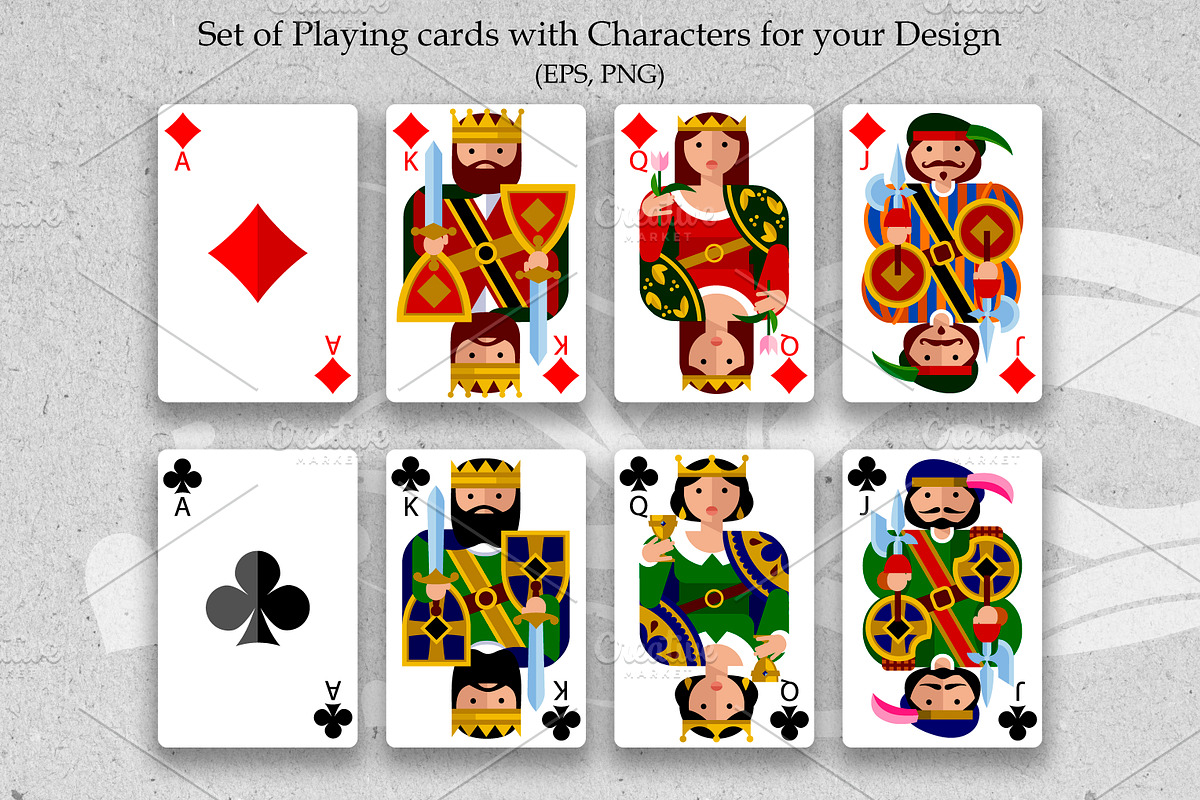 Playing cards original design, an Object Illustration by Retro Graphic Box (Photo 2 of 6)
