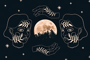 Collection human face and hands., a Person Illustration by Moonflora (Thumbnail 8 of 8)