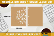 Mandala Notebook Cover Laser Cut 12, a Graphic by OTVEY DESIGN (Thumbnail 9 of 13)