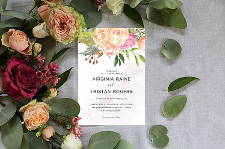Canva Wedding Invitation, an Invitation Template by ShineOnWedding
