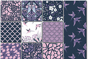 SWALLOW pattern collection, a Pattern Graphic by RenattaZare (Thumbnail 15 of 17)