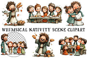Whimsical Nativity Scene Clipart, an Illustration by OK Design (Thumbnail 2 of 6)