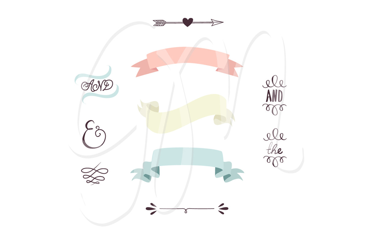 Wedding Floral clipart, Wreath heart, an Illustration by GraphicMarket (Photo 3 of 5)