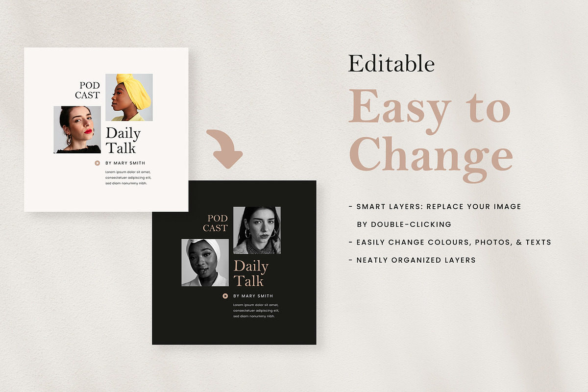 Influencer Instagram Pack, a Social Media Template by Vynetta