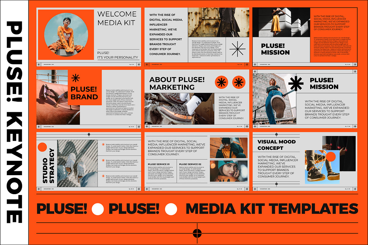 PLUSE! MediaKit Keynote Presentation, a Presentation Template by Invasi Studio (Photo 1 of 13)