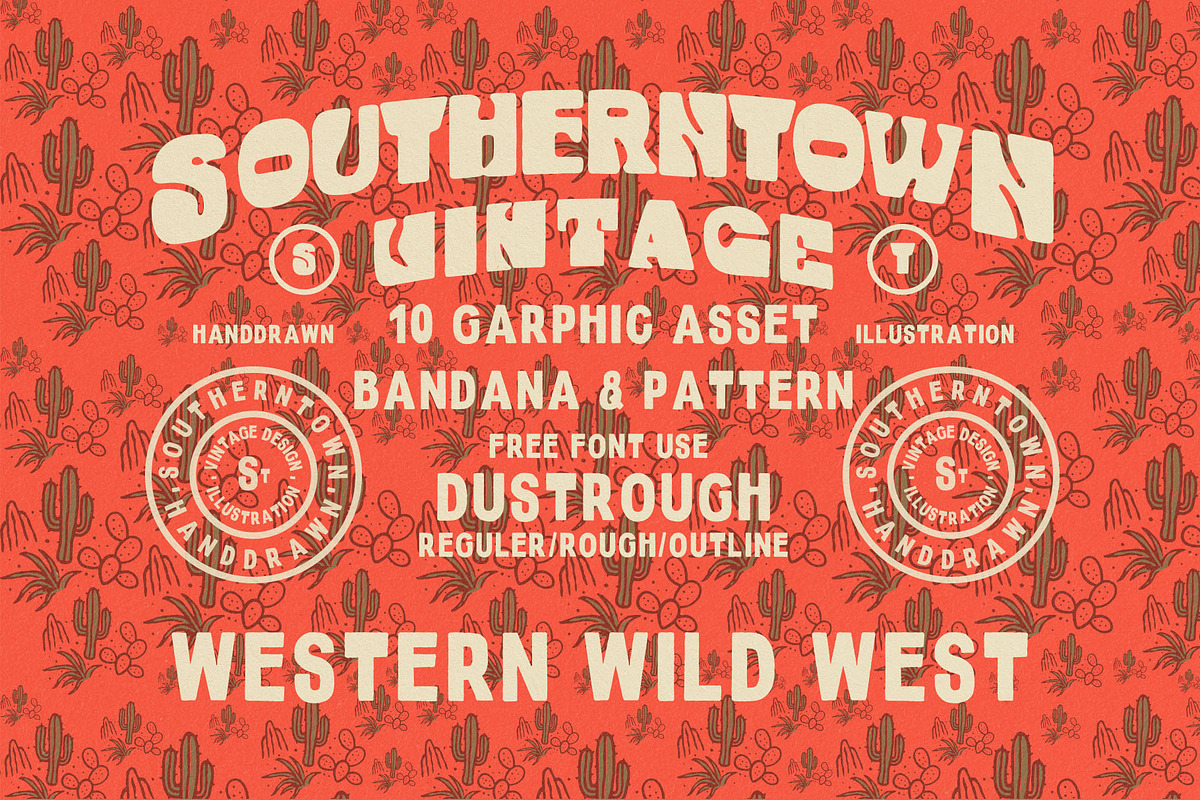 Bandana & pattern, an Object Illustration by Southerntown (Photo 1 of 7)