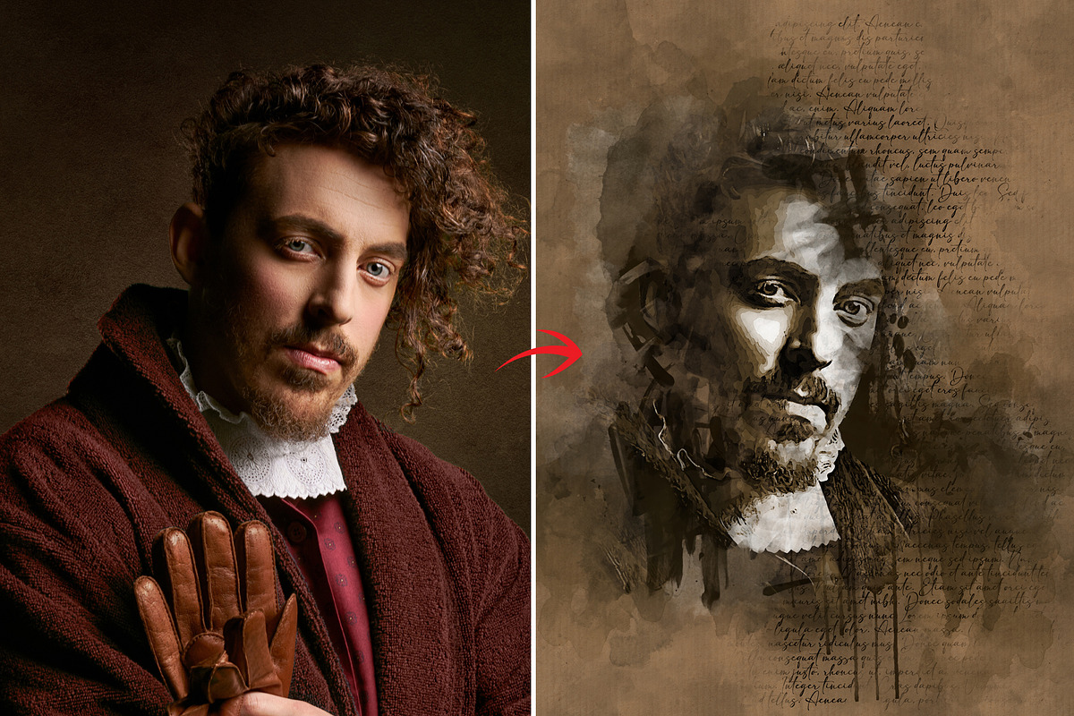 Mixed media art photo effect, an Action Add-On by MRI STUDIO (Photo 16 of 19)