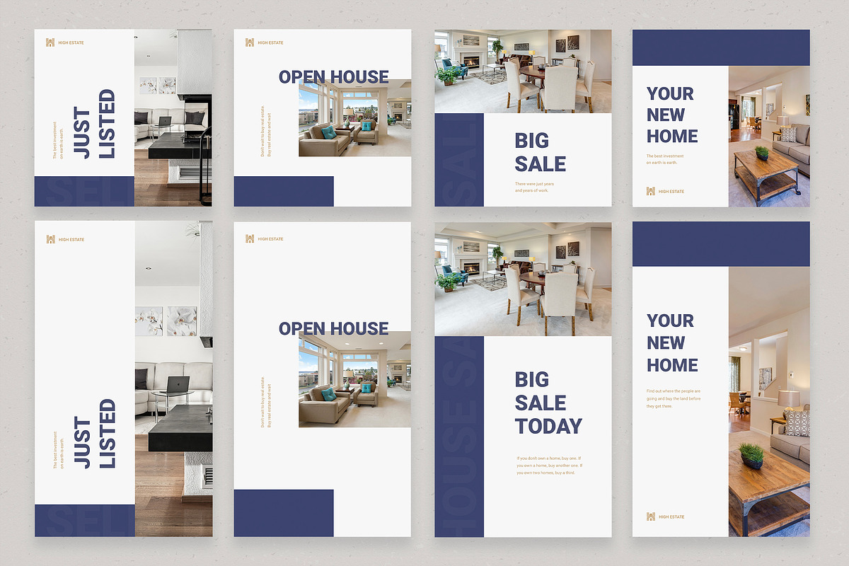 Real Estate Instagram Template Canva, a Social Media Template by Eden Origin Studio (Photo 5 of 9)