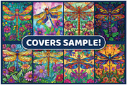 Dragonfly with Flower Coloring Pages, an Animal Illustration by BrightMart (Thumbnail 2 of 3)
