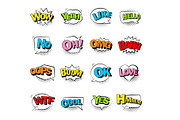 Comic Bubble Speech with Halftone., a Decorative Illustration by kaisorn (Thumbnail 4 of 4)