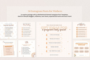 Motherhood Instagram Posts Canva