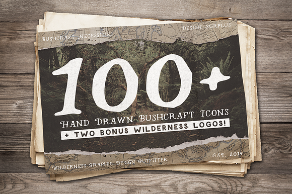 Bushcraft Necessities, 100+ Icons preview 6