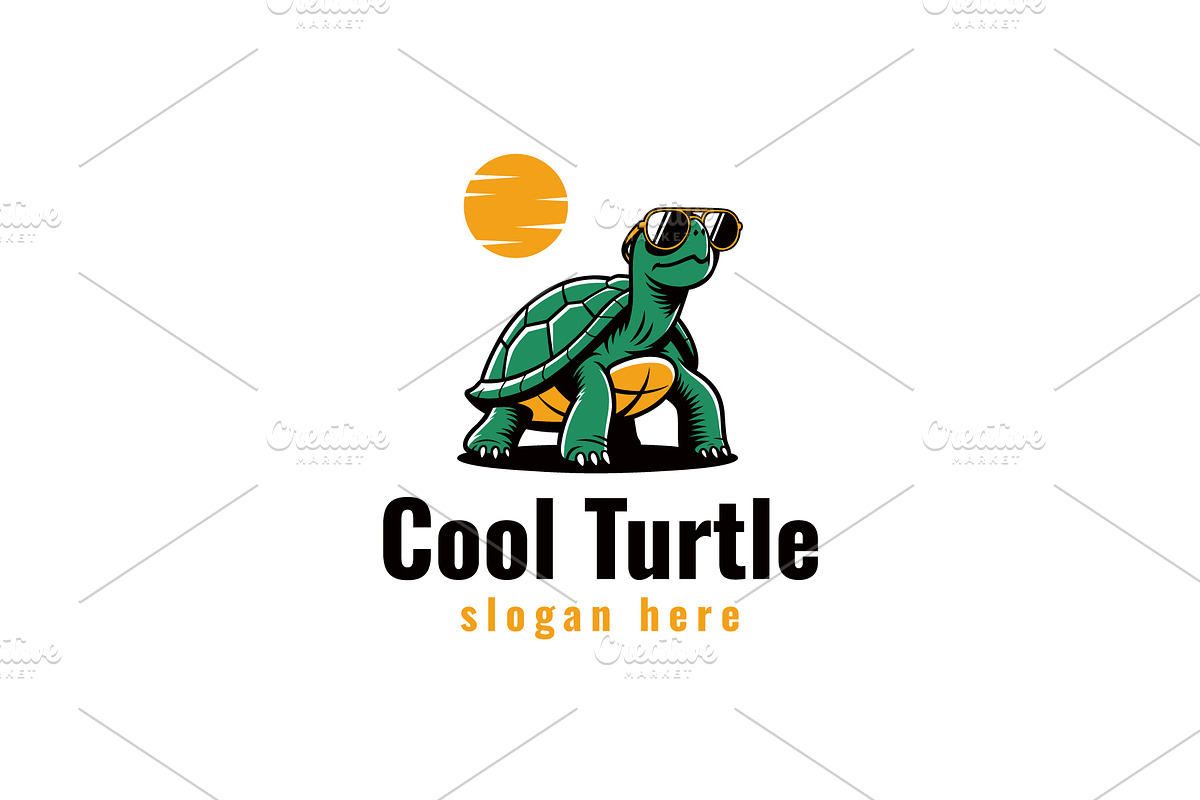 Cool Turtle Logo, a Branding & Logo Template by Pixes (Photo 1 of 2)