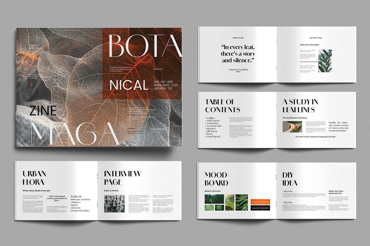 Print Magazine Layout Template