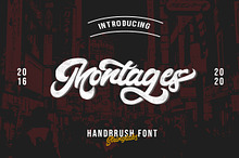 Montages - Retro Bold Script Font