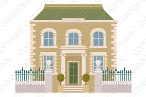House Old Vintage City Building, an Object Illustration by Christos Georghiou