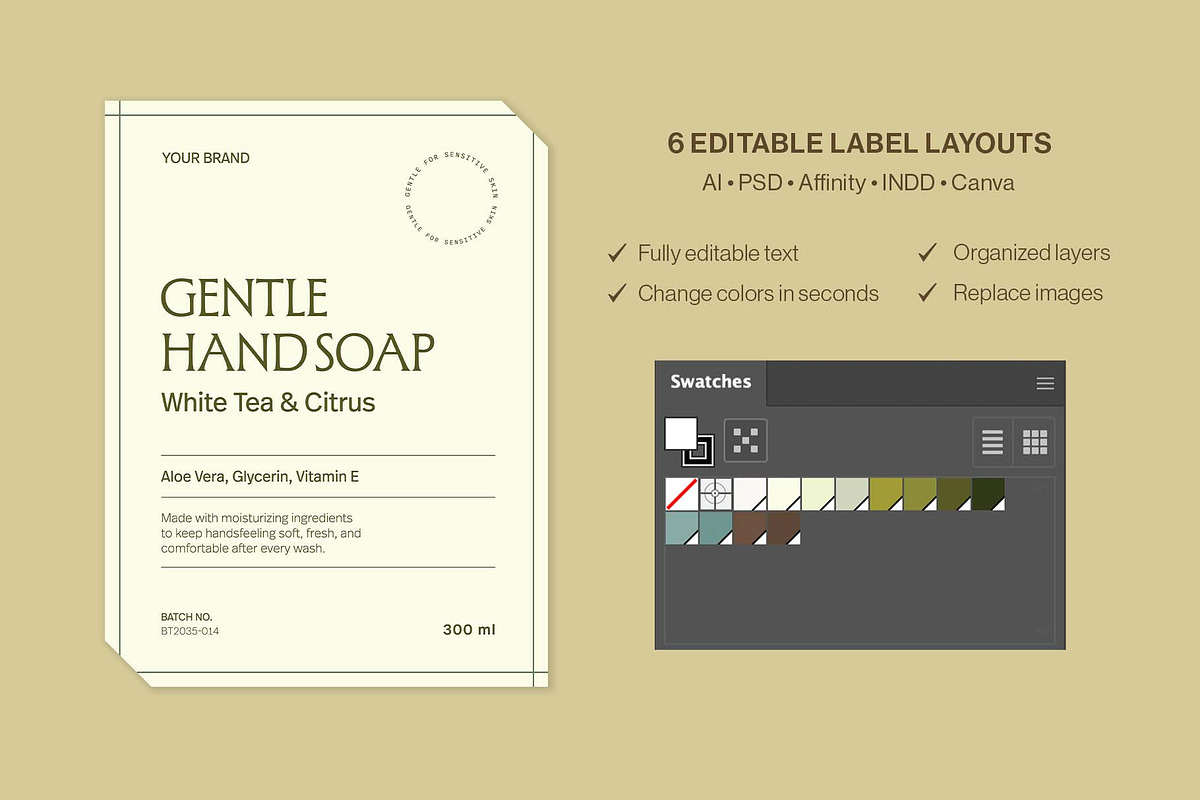 Product Label Template Set, a Stationery Template by BrandPacks (Photo 13 of 14)