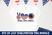 4th of July Sublimation PNG Bundle, an Illustration by Fokira (Thumbnail 6 of 16)