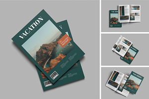 Realistic Magazine Mockup PSD