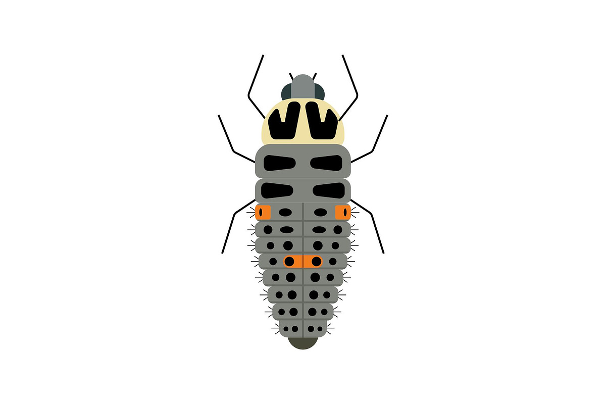 Ladybug Larva, a Solid Icon by Buqancreative (Photo 1 of 2)
