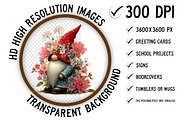 Whimsical Easter Gnome Clipart, an Illustration by Craft Nest (Thumbnail 2 of 10)