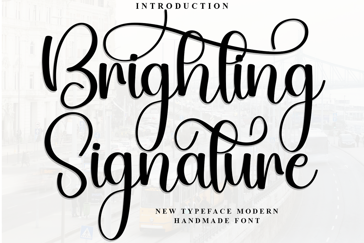 Brighting Signature, a Handwritten Font by FreshTypeINK (Photo 1 of 8)