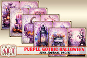 Purple Gothic Halloween Junk Journal, a Seasonal Illustration by CraftArtStory (Thumbnail 3 of 5)