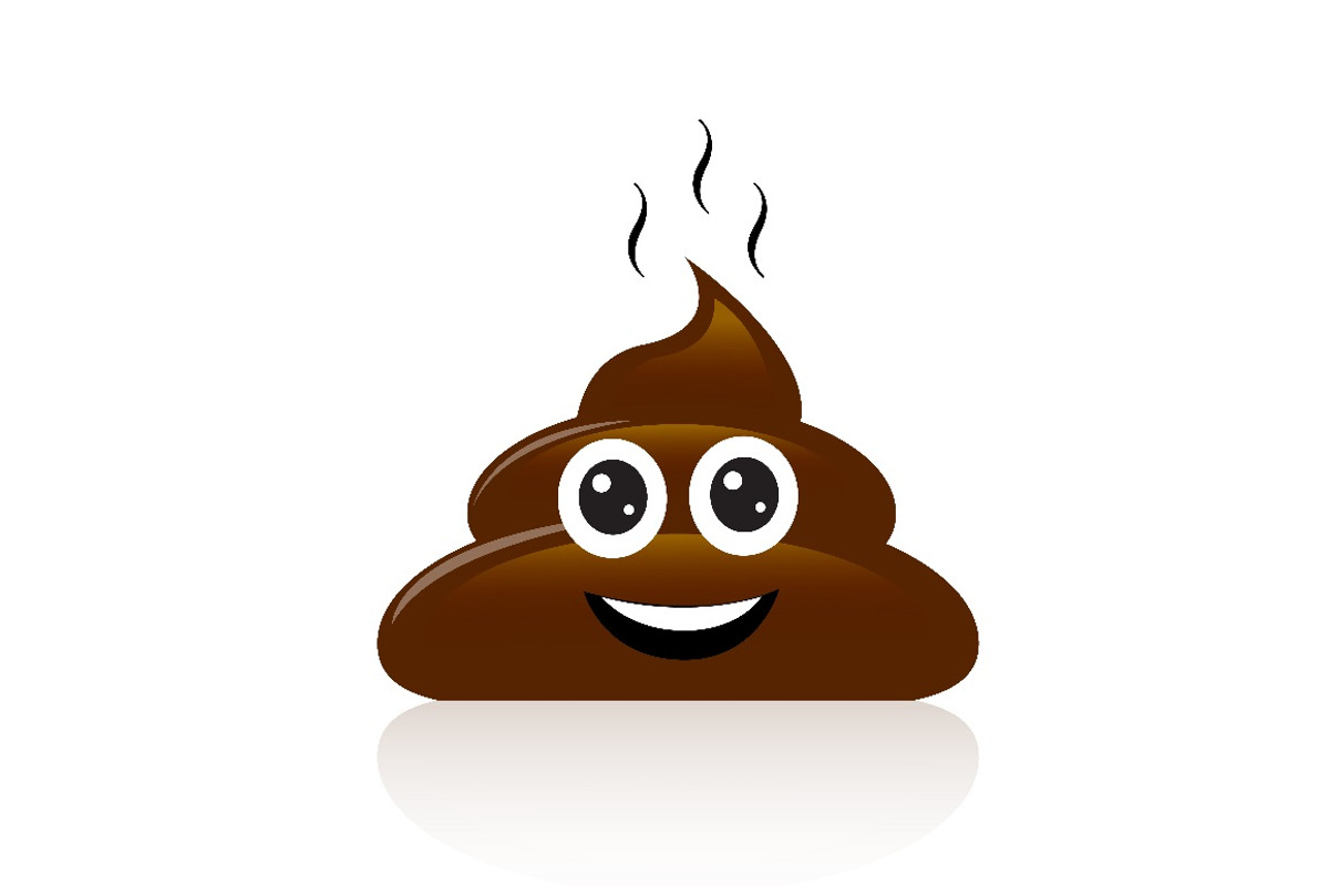 cute little turd smiles, a Background Graphic by Happy Art