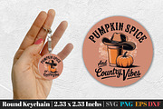 Fall Round Keychain SVG PNG Bundle, an Illustration by Actual Pixel (Thumbnail 16 of 20)