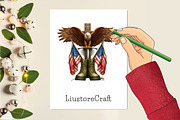 Memorial Day Cross Clipart, a Work Illustration by Dream Creation (Thumbnail 2 of 5)