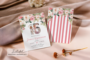 Photo Quinceañera Invitation, a Templates & Theme by VeliusCreativeStudio (Thumbnail 2 of 3)