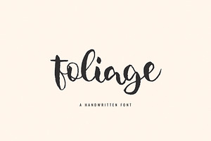 Foliage Cute Handwritten Font