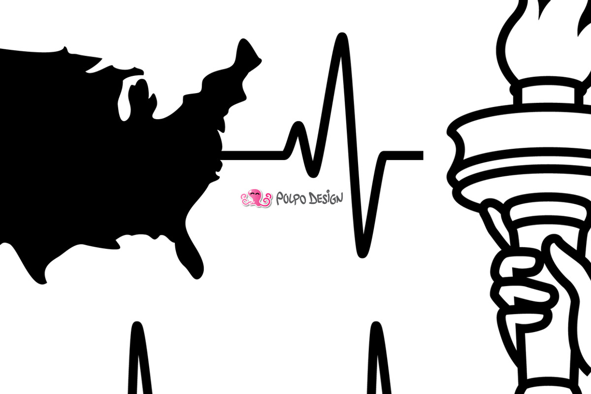 USA Heartbeats SVG, an Object Graphic by PolpoDesign (Photo 4 of 7)