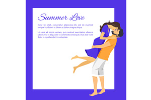 Summer Love Affair Banner With Place