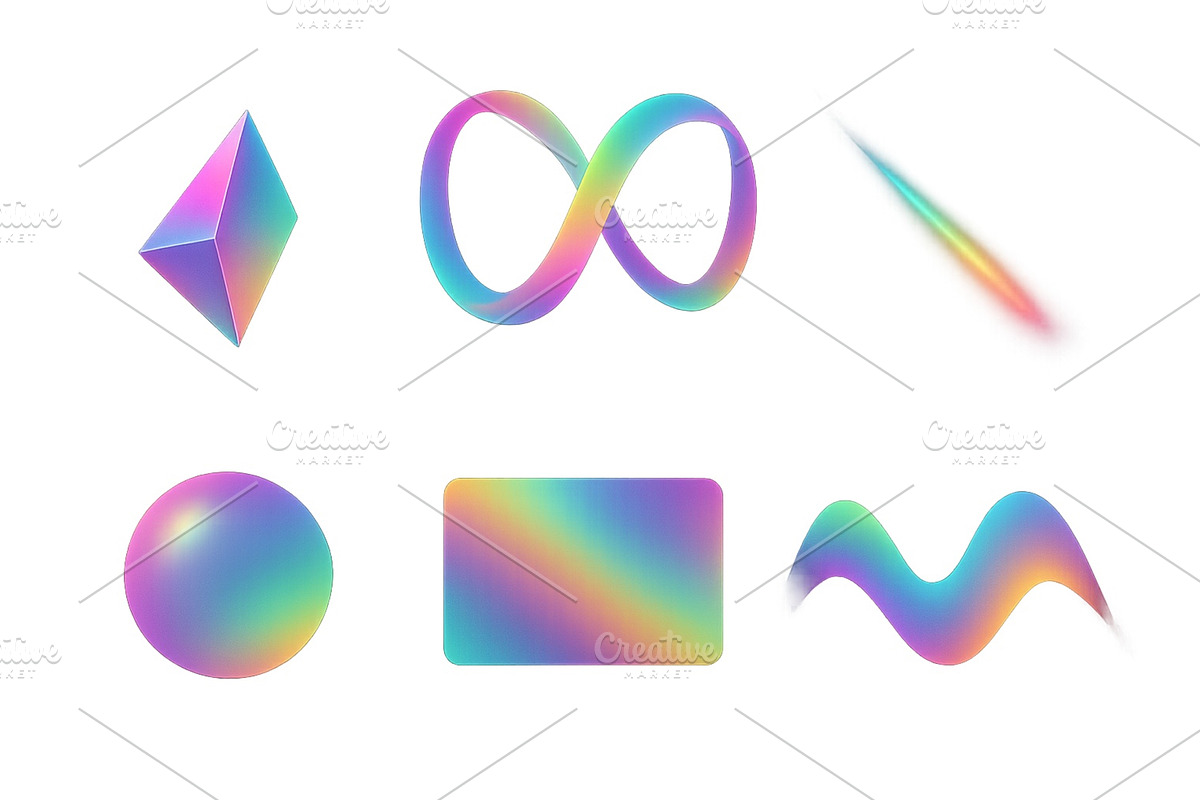 Colorful abstract shapes in various, an Illustration by ZinetroN