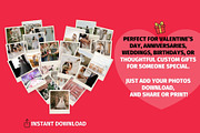 Heart Photo Collage Canva Template, a Social Media Template by GraphiCarola (Thumbnail 4 of 15)