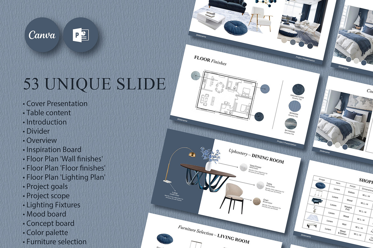 Minimal Interior Design Presentation preview 2