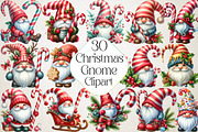 Christmas Candy Cane Icing Gnome, an Illustration by DreamPrint404 (Thumbnail 1 of 4)