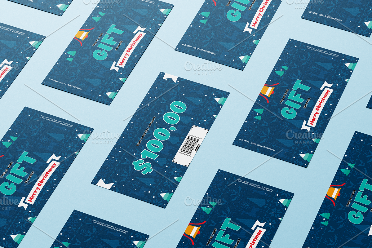 Christmas Voucher 02, a Card Template by Tzochko (Photo 4 of 5)