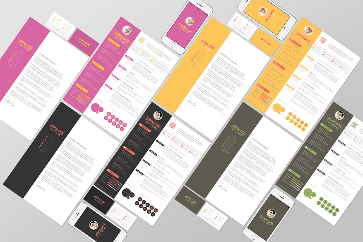 Mono Resume CV + FREE Business Card, a Resume Template by Pixel Strawberry (Photo 4 of 4)