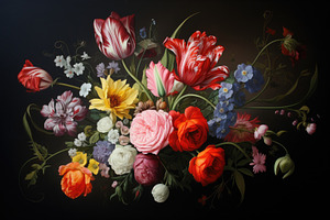 Beautiful spring bouquet of flowers, a Photo by Iftikhar Alam